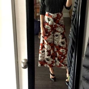 Zara Burnt Orange Flared Pants